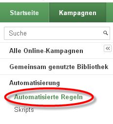 Automatisierte Regeln in AdWords verwalten