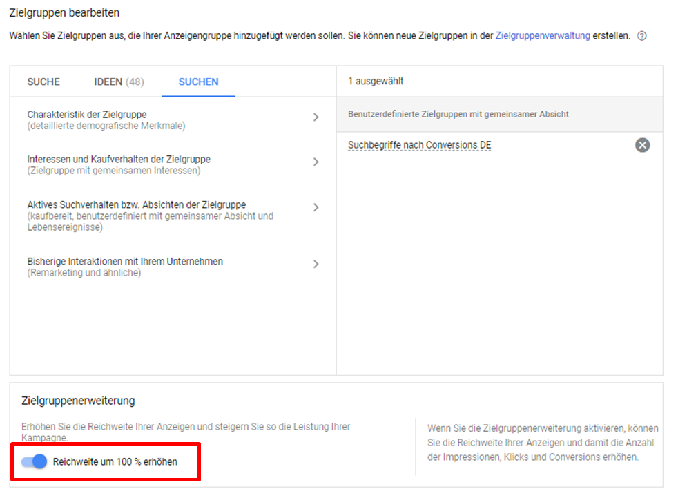 Discovery-Anzeigen: Zielgruppen und Zielgruppenerweiterung