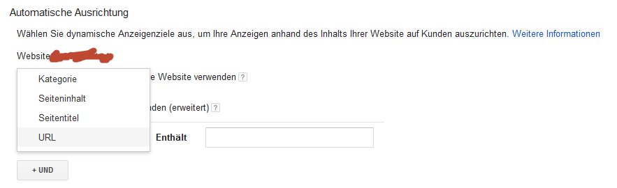 Dynamische Suchanzeigen - dynamische Anzeigenziele