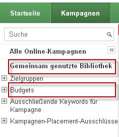 Gemeinsame Budget - Bibliothek
