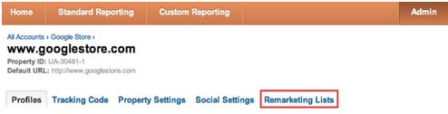 Remarketing Google Analytics