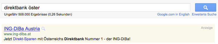 eingebettete Sitelinks