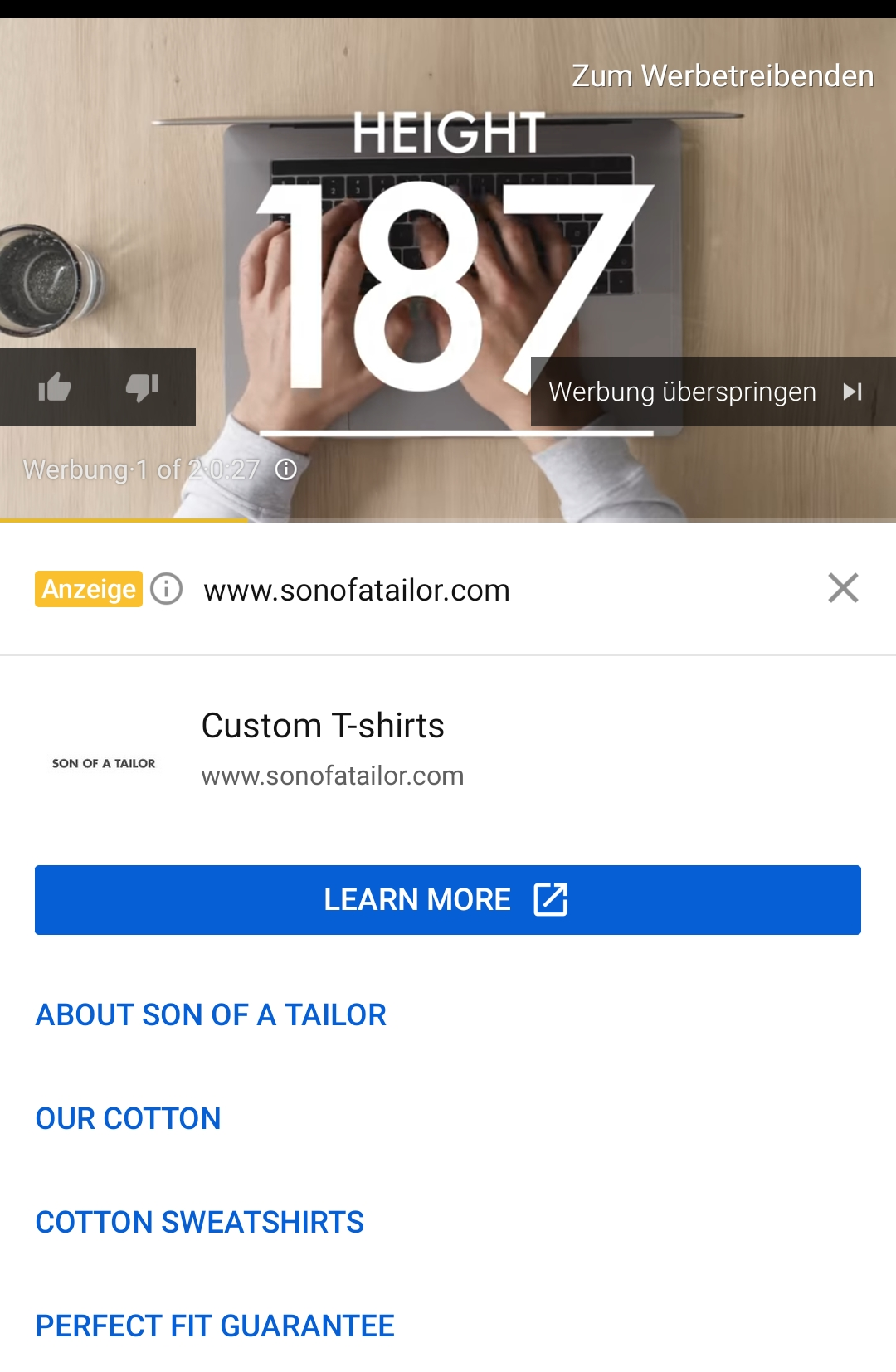 Videokampagnen - TrueView for Action