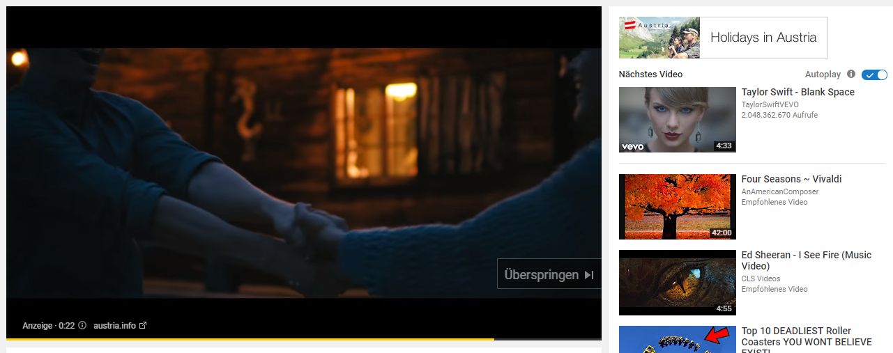 YouTube Videokampagnen - In-Stream mit manuellem Companion Banner