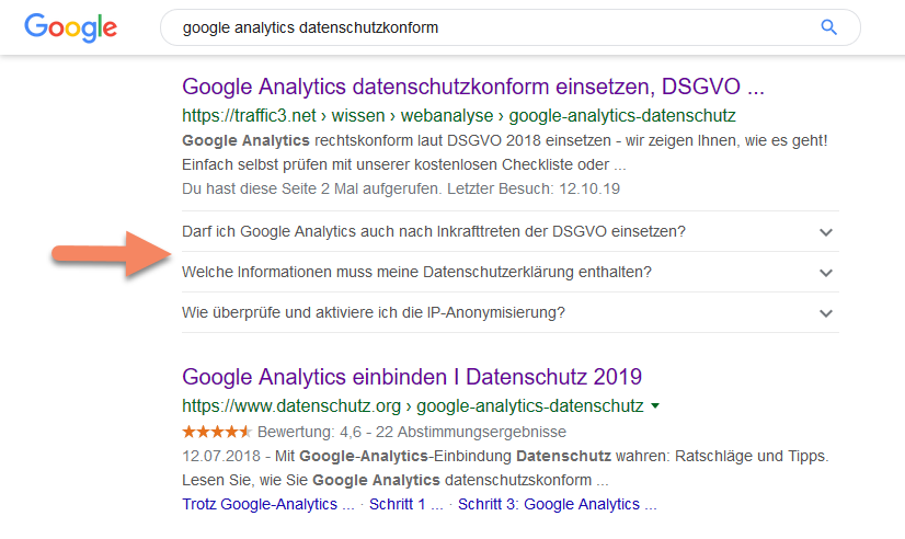 FAQ Snippet Beispiel