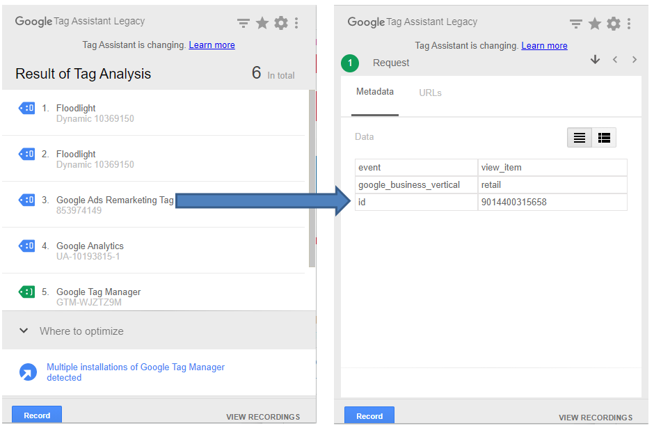 Google Tag Assistent